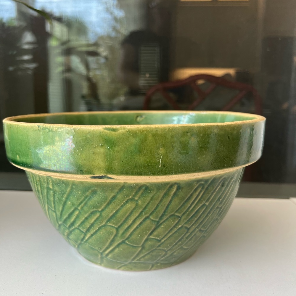 Vintage McCoy Pottery Green  Planter